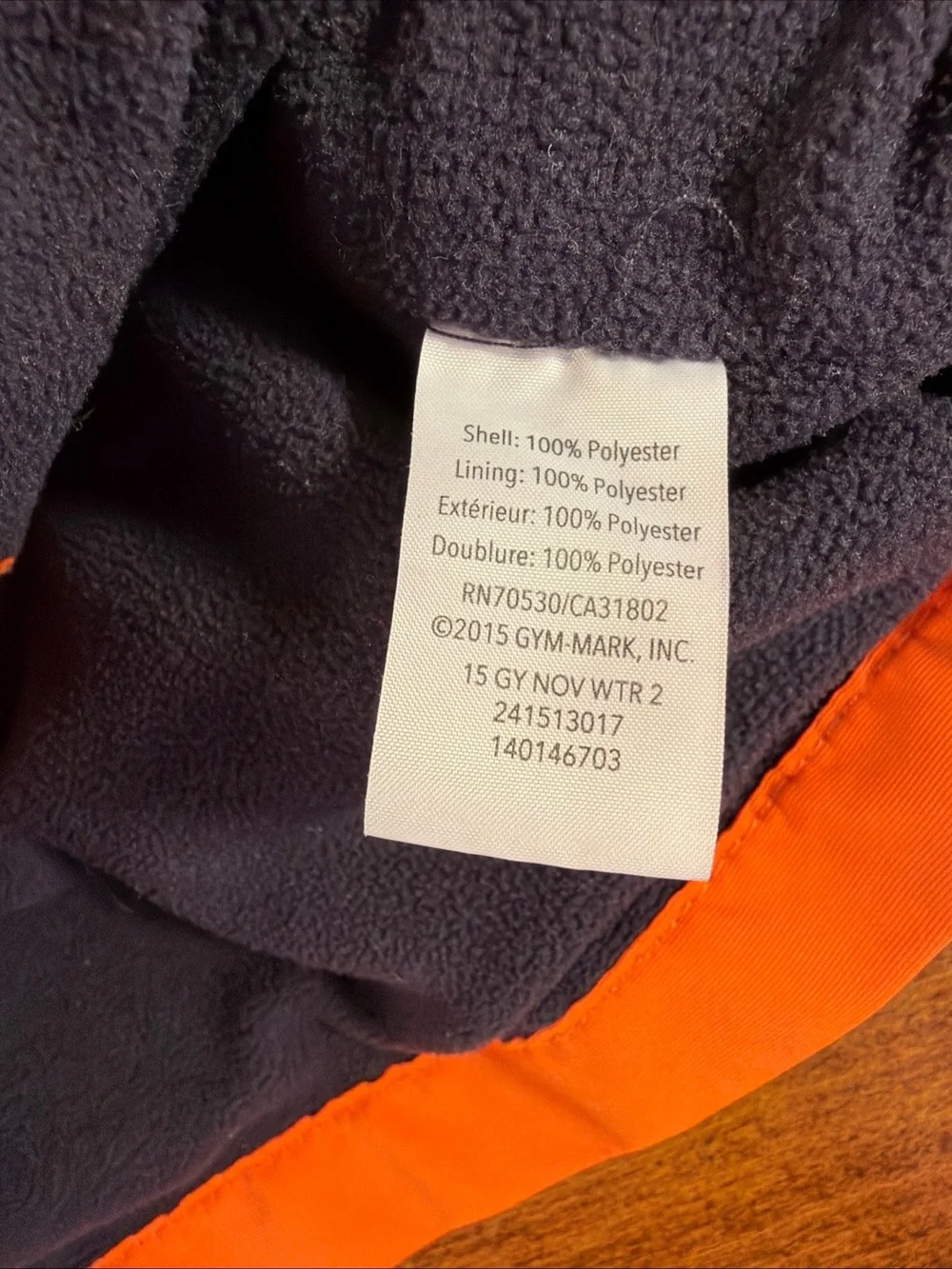 Gymboree Bright Orange Hooded Rain Jacket
